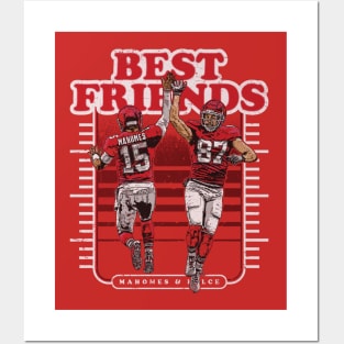 Patrick Mahomes & Travis Kelce Kansas City Best Friends Posters and Art